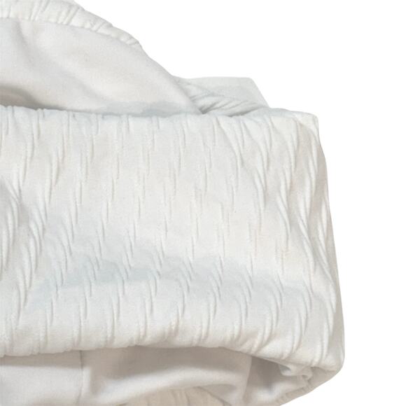 FELLA Lazarus Bikini Top One Shoulder Textured White Swimwear REVOLVE Small - Picture 6 of 7